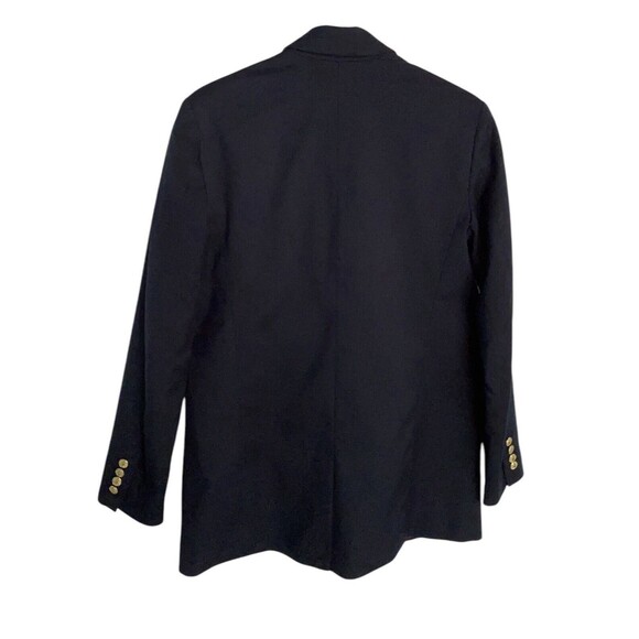 Tommy Hilfiger Blazer Womens Navy Blue Double Breasted Gold Buttons - Picture 6 of 13